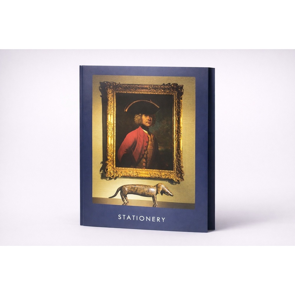 Dukes London‎ Luxury Stationery Folder Writing Set Navy Blue British Hotel